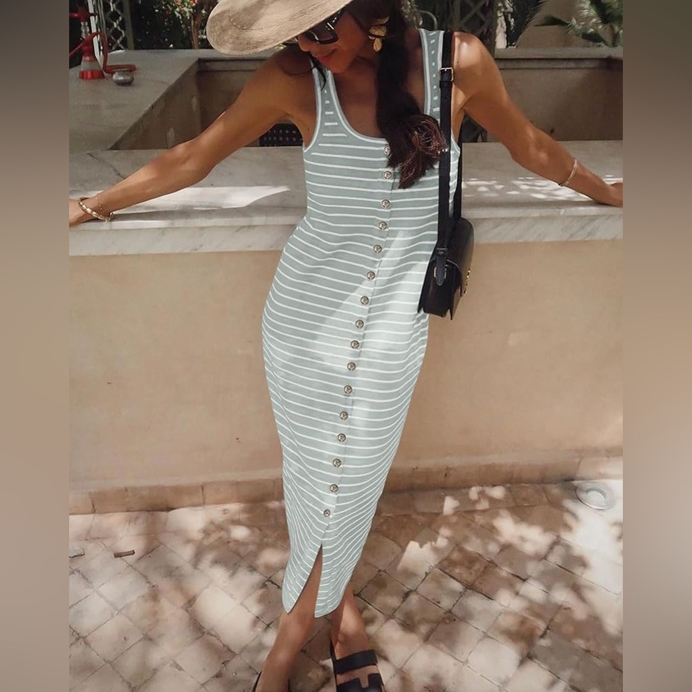 Cotton Tank Maxi Dress